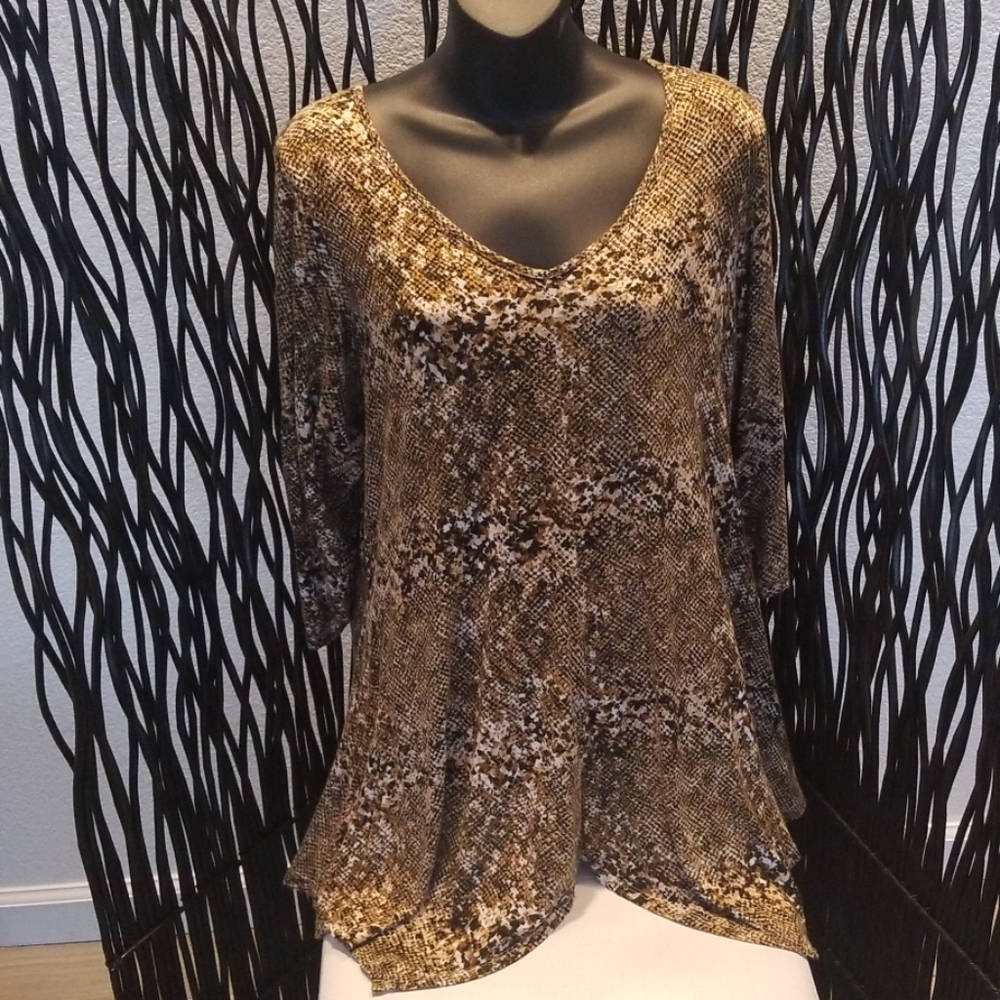 Animal print blouse